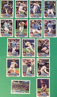Tampa Bay Rays 2023 Topps Complete Series One and Two Regular Issue 16 Card Team Set