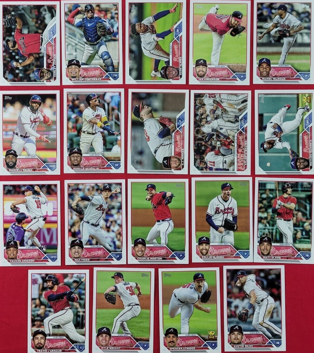 : 2019 Topps Series 1 & 2 Atlanta Braves Team Set with