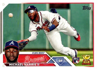 Atlanta Braves 2023 Topps Complete Mint Hand Collated 19 Card Team Set Featuring Rookie Cards of Michael Harris and Vaughn Grissom Plus