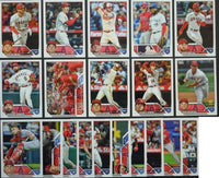 Los Angeles Angels 2023 Topps Complete Mint Hand Collated 20 Card Team Set Featuring Mike Trout and 2 Different Shohei Ohtani Cards Plus