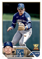 Kansas City Royals 2023 Topps Complete Mint Hand Collated 21 Card Team Set with 6 Rookie Cards Plus an MJ Melendez Future Stars Card and a Bobby Witt Jr. All Star Rookie Cup Card and More