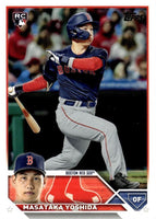 Boston Red Sox 2023 Topps Complete Mint Hand Collated 23 Card Team Set Featuring Rookie Cards of Masataka Yoshida, Triston Casas and Brayan Bello Plus Rafael Devers and More