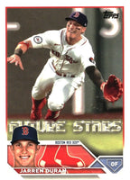 Boston Red Sox 2023 Topps Complete Mint Hand Collated 23 Card Team Set Featuring Rookie Cards of Masataka Yoshida, Triston Casas and Brayan Bello Plus Rafael Devers and More