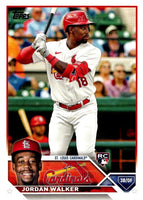 St. Louis Cardinals 2023 Topps Complete Mint Hand Collated 24 Card Team Set Featuring Rookie Cards of Jordan Walker and Nolan Gorman