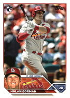 St. Louis Cardinals 2023 Topps Complete Mint Hand Collated 24 Card Team Set Featuring Rookie Cards of Jordan Walker and Nolan Gorman