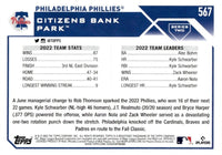 Philadelphia Phillies 2023 Topps Complete Mint Hand Collated 25 Card Team Set with 4 Rookie and 2 Future Stars Cards Plus Bryce Harper, Rhys Hoskins and Others