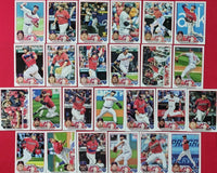 Cleveland Guardians 2023 Topps Complete Mint Hand Collated 25 Card Team Set Featuring 7 Rookie Cards Plus Veteran Stars