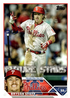 Philadelphia Phillies 2023 Topps Complete Mint Hand Collated 25 Card Team Set with 4 Rookie and 2 Future Stars Cards Plus Bryce Harper, Rhys Hoskins and Others