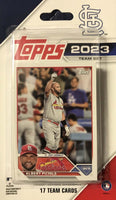 St Louis Cardinals 2023 Topps Factory Sealed 17 Card Team Set with 4 Rookie Cards Plus