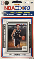 San Antonio Spurs 2023 2024 Hoops Factory Sealed Team Set Featuring Victor Wembanyama Rookie Card #277