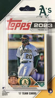 Oakland Athletics 2023 Topps Factory Sealed 17 Card Team Set with 5 Rookie Cards PLUS