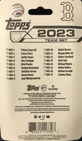 Boston Red Sox 2023 Topps Factory Sealed 17 Card Team Set with Rookie Cards