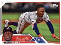 Atlanta Braves 2023 Topps Complete Mint Hand Collated 19 Card Team Set Featuring Rookie Cards of Michael Harris and Vaughn Grissom Plus