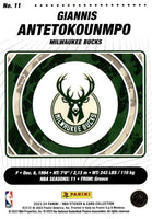 Giannis Antetokounmpo 2023 2024 Panini Limited Edition Full Sized Sticker Card Series Mint Card #11