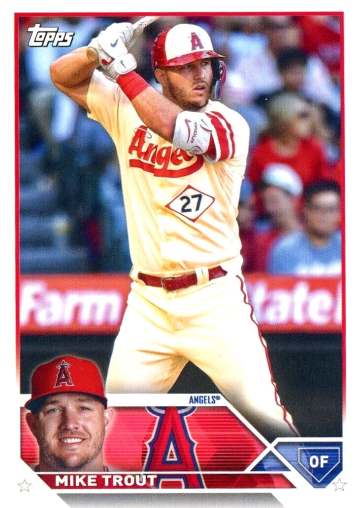 2023 Topps Los Angeles Angels Baseball Cards Team Set