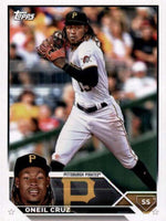 Pittsburgh Pirates 2023 Topps Factory Sealed 17 Card Team Set with 3 Rookie Cards Plus
