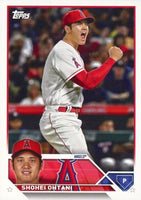 Los Angeles Angels 2023 Topps Complete Mint Hand Collated 20 Card Team Set Featuring Mike Trout and 2 Different Shohei Ohtani Cards Plus