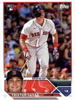 Boston Red Sox 2023 Topps Factory Sealed 17 Card Team Set with Rookie Cards