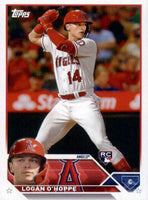 Los Angeles Angels 2023 Topps Complete Mint Hand Collated 20 Card Team Set Featuring Mike Trout and 2 Different Shohei Ohtani Cards Plus