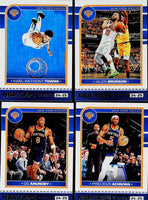 New York Knicks 2024 2025 Hoops Factory Sealed 9 Card Team Set with Jalen Brunson and Karl-Anthony Towns Plus Rookie Cards of Pacome Dadiet and Tyler Kolek
