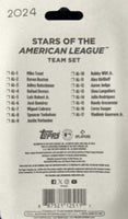 2024 Topps American League All Star Standouts Factory Sealed Limited Edition 17 Card Team Set Featuring Mike Trout and Aaron Judge Plus