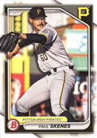 Pittsburgh Pirates 2024 Bowman Complete Mint 9 Card Team Set Featuring 4 Rookie Cards Plus 5 Top Prospects including Paul Skenes