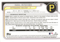 Pittsburgh Pirates 2024 Bowman Complete Mint 9 Card Team Set Featuring 4 Rookie Cards Plus 5 Top Prospects including Paul Skenes