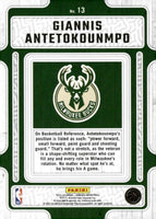 Giannis Antetokounmpo 2023 2024 Donruss Hardwood Masters Card #13