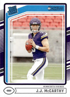 Minnesota Vikings 2024 Donruss Factory Sealed Team Set Featuring Rated Rookie Cards of JJ McCarthy and Dallas Turner with Justin Jefferson and Brett Favre Plus