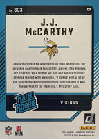 Minnesota Vikings 2024 Donruss Factory Sealed Team Set Featuring Rated Rookie Cards of JJ McCarthy and Dallas Turner with Justin Jefferson and Brett Favre Plus