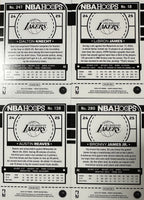 Los Angeles Lakers 2024 2025 Hoops Factory Sealed Team Set with LeBron James and Anthony Davis plus Rookie Cards of Bronny James and Dalton Knecht