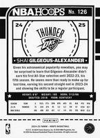 Shai Gilgeous-Alexander 2024 2025 Panini NBA Hoops Series Mint Card #126