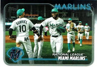 Miami Marlins 2024 Topps Complete Mint Hand Collated 19 Card Team Set with Rookie Cards of Dane Myers and Jacob Amaya Plus