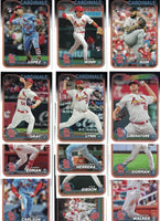 St. Louis Cardinals 2024 Topps Complete Mint 22 Card Hand Collated Team Set with Paul Goldschmidt Nolan Arenado and Others Plus Luken Baker, José Fermín, Drew Rom, Masyn Winn and Irving Lopez Rookies