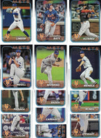 New York Mets 2024 Topps Complete Mint 24 Card Hand Collated Team Set Featuring Francisco Lindor, Pete Alonso and Francisco Alvarez with Rookie Cards of Grant Hartwig and Ronny Mauricio Plus