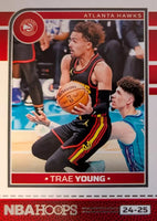 Atlanta Hawks 2024 2025 Hoops Factory Sealed Team Set with Trae Young and Rookie Cards of #1 Overall NBA Draft Pick Zaccharie Risacher and Nikola Djurisic Plus
