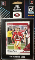 San Francisco 49ers 2024 Donruss Factory Sealed Team Set Featuring Brock Purdy, Christian McCaffrey and George Kittle Plus Ricky Pearsall and 2 Other Rated Rookie Cards