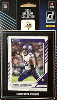 Minnesota Vikings 2024 Donruss Factory Sealed Team Set Featuring Rated Rookie Cards of JJ McCarthy and Dallas Turner with Justin Jefferson and Brett Favre Plus