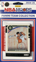 Milwaukee Bucks 2024 2025 Hoops Factory Sealed Team Set with Giannis Antetokounmpo and Rookie Cards of AJ Johnson and Tyler Smith Plus