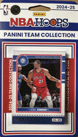 Philadelphia 76ers 2024 2025 Hoops Factory Sealed Team Set Featuring Joel Embiid and Tyrese Maxey with Adem Bon and Jared McCain Rookie Cards Plus