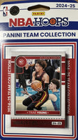 Atlanta Hawks 2024 2025 Hoops Factory Sealed Team Set with Trae Young and Rookie Cards of #1 Overall NBA Draft Pick Zaccharie Risacher and Nikola Djurisic Plus
