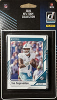Miami Dolphins 2024 Donruss Factory Sealed Team Set Featuring Tua Tagovailoa, Jaylen Waddle and Hall of Famer Dan Marino Plus 4 Rated Rookie Cards including Jaylen Wright and Chop Robinson Plus