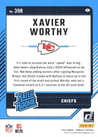 Kansas City Chiefs 2024 Donruss Factory Sealed Team Set Featuring Patrick Mahomes, Travis Kelce and Chris Jones with Xavier Worthy Rated Rookie Card Plus