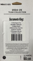 Sacramento Kings 2024 2025 Hoops Factory Sealed Team Set with De'Aron Fox, Demar DeRozan, Malik Monk and Devin Carter Rookie Card