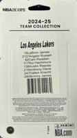 Los Angeles Lakers 2024 2025 Hoops Factory Sealed Team Set with LeBron James and Anthony Davis plus Rookie Cards of Bronny James and Dalton Knecht