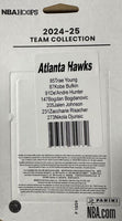 Atlanta Hawks 2024 2025 Hoops Factory Sealed Team Set with Trae Young and Rookie Cards of #1 Overall NBA Draft Pick Zaccharie Risacher and Nikola Djurisic Plus