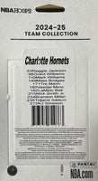 Charlotte Hornets 2024 2025 Hoops Factory Sealed 11 Card Team Set Featuring LaMelo Ball and Brandon Miller Plus Rookie Cards of Tidjane Salaun and KJ Simpson