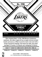 Shaquille O'Neal 2024 2025 Hoops Series Mint Tribute Card #296