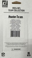 Houston Texans 2024 Donruss Factory Sealed Team Set Featuring CJ Stroud, Nico Collins, Will Anderson and Rated Rookie Cards of Cade Stover and Jawhar Jordan Plus