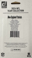 New England Patriots 2024 Donruss Factory Sealed Team Set Featuring 5 Rated Rookie Cards including Drake Maye Rookie Card #379 with Christian Gonzalez, Rhamondre Stevenson and Mike Vrabel Plus